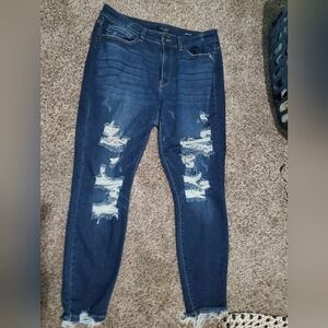 Judy Blue distressed women jeans size‎ 16w